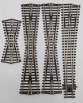Peco Assorted Ho/oo Scale Code 100 Nickel-silver Crossings And Turnouts 4 Ex. Fixed Price $65.79.