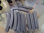 Bachmann Ho Scale Ez Snap Black Steel Track 18 Curved 5 Straight 2 Turnouts Mint. Fixed Price $54.99.