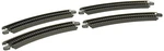 Bachmann Trains Snap-fit E-z Track 15 Radius Curved (4/CARD) Nickel. Fixed Price $32.52.