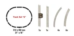 Marklin Z Track Set "s": R195MM Curves Oval 21" X 16" Rtr Scale Gauge. Fixed Price $54.95.
