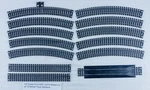 Ho Scale Playart Gata Mixed Lot Of 13 Nickel Track Sections. Fixed Price $24.95.