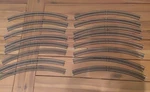 Model Train Track - 16PCS, 3RD Radius, Curved, 00, Hornby R609. Fixed Price $30.00.