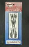 Atlas - Scale #2565 Code 80 20 Degree Crossing Snap Track Nos. Fixed Price $6.95.