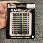 Atlas #823 Code 100 3" Straight 4-PACK Nickel Silver Sealed New (AT040326-01). Fixed Price $8.00.