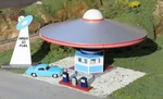 Bachmann Ho Scale Area 51 Fuel W/ Pumps Roadside U.s.a Building KIT#35213 New. Fixed Price $47.99.