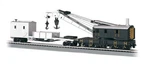 Bachmann Ho Scale Painted Unlettered 250-TON Steam Crane & Boom Tender 16149. Fixed Price $78.16.