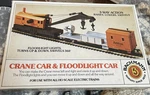 Bachmann Ho Scale Amtrak Crane Car & Floodlight #46-1215-05 Vtg New. Fixed Price $24.00.