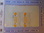 Microscale Decal #60-4003 Santa Fe Diesel Switcher Emd Yellow Warbonnet. Fixed Price $6.25.