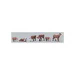 New Bachmann Cows Brown/white Ho Train Figures 33102. Fixed Price $15.49.