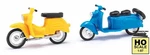Busch 210008903 Ho Mh: Berliner Scooters, Blue & Yellow. Fixed Price $14.98.