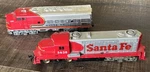 Vintage Scale Tyco Santa Fe Train Locomotive # 5628 And Bachmann 307. Fixed Price $30.00.