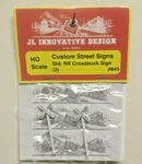 Jl Innovative Design 845 Custom Deluxe Railroad Crossbucks White - Pack Of 2 Ho. Fixed Price $6.99.
