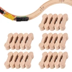 25 Pcs Wood Dog Bone Track Adapter, Train Pieces For Teens, Size. Fixed Price $11.23.