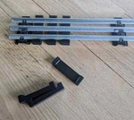 Snap On Ties For Gauge Model Railroads Using Tubular Train Track. Fixed Price $29.99.