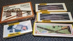 Lot Of Ho Trains Bachmann Tyco Bridge, Power Pack Track Signs Poles People Box. Fixed Price $50.00.