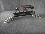 Vintage Bachmann 46-1221 Ho Scale Red Light Blinking Bridge And Trestle Set. Fixed Price $15.00.