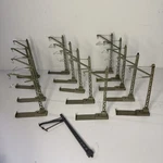 14 Count 7009 Marklin Ho Scale Catenary Mast With Slide Bases. Fixed Price $29.99.
