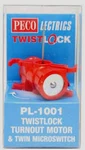 Peco PL-1001 Lectrics Twistlock Point/turnout Motor & Microswitch. Fixed Price $34.88.