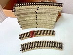 38 Pcs Marklin Ho Track (16) #5106 Straight & (22) #5100 Curve - Ec. Fixed Price $34.99.