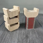 Thomas Wooden Railway Lot Track Elevating Foundation Vintage Risers 5 Pc. Fixed Price $18.00.