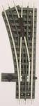 Gargraves 134 Scale Lh O54 "phantom" Manual Switch W/tinplate Outside Rails. Fixed Price $59.95.