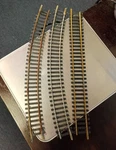 Lot: 2 Tyco Ho Scale 18"R Curved Track 15946 & Straight 15665. Fixed Price $8.00.