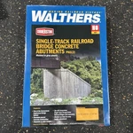Ho Scale Walthers Cornerstone 933-4551 Single Track Bridge Concrete Abutments. Fixed Price $17.99.