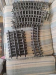 New Bright Accessory Train Track Lot Walt Disney World Railroad 1988 18 Pieces. Fixed Price $35.99.