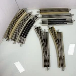 10PC Bachmann Ho Scale E-z Track Lot Straight, Curve, Switch Left & Terminals. Fixed Price $44.95.