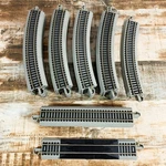 Lot Of 25 Bachmann Ez Ho Scale Train Tracks - 21X Curved, 4X Straight. Fixed Price $59.95.