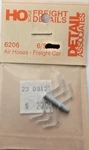Detail Associates FC6206 Freight Car Air Hoses Gray (12 Pcs) Nos. Fixed Price $6.95.