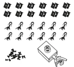 Evemodel 12PCS Ho Scale E-z Mate Magnetic Knuckle Couplers With Box HP0887M. Fixed Price $36.25.