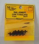 Nos Micro Engineering Co. (12) Code 70 Insulated Rail Joiners Scale 26-071. Fixed Price $12.95.
