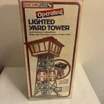 Life-like Ho Scale Operating Lighted Yard Tower Santa 8208/NOS/MIB. Fixed Price $19.99.