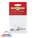Bachmann 94656 Stainless Steel Hex Screws 25/BAG - Brass Track (large Scale). Fixed Price $7.00.