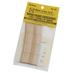 Blair Line 126 Ho 2-LANE 17"-19" Curved Laser-cut Wood Grade Crossing (set Of 2). Fixed Price $5.69.