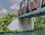 Walthers Scenemaster Cornerstone Ho Scale Model Double-track Railroad Bridge .... Fixed Price $26.42.