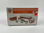 Bachmann Ho Scale No. 45152 Farm Buildings W/animals Kit. Fixed Price $14.95.