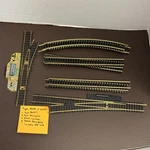 Ho Scale Train Track Lot Tyco Ahm Casadio Lh & Rh Turnout Straight Curved 13 Pcs. Fixed Price $27.95.