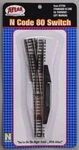 Atlas 2706 Code 80 No. Manual Turnout (switch). Fixed Price $23.99.