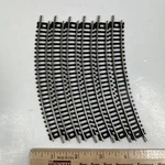 Bachmann 9-3/4" Radius Curve Track 6 Sections Scale Nickel Silver Code 80. Fixed Price $15.99.