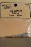 Micro Engineering Co. Rail Joiners Code 20 Pieces Z Scale #26-040. Fixed Price $9.00.