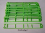 19 Micro Knex Track Green 8" Straight - #13409 Amazing Roller Coaster Parts. Fixed Price $11.99.