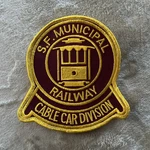 San Francisco Municipal Rail Patch Cable Car Division. Fixed Price $19.99.