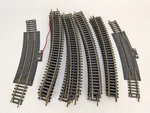 Tyco Railroad Ho 18R Brass Train Curved Track Rerailers 15685 21 Piece Austria. Fixed Price $15.00.