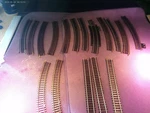17 Pcs Ho Scale Train Track Lot Atlas Tyco Some Brass Curved & Straight Preowned. Fixed Price $10.00.