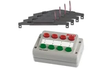 Piko 55392 Ho Scale 4 Switch Machines W/control Panel. Fixed Price $116.99.