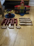 Brio Chuggington Roundhouse Turntable Wooden Train Track Mpn 33218. Fixed Price $150.00.