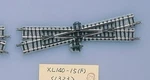 Tomytec 1323 Scale Degree Crossing XL140-15 Fine Track Left Hand 5-1/2". Fixed Price $24.99.