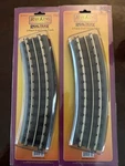 Qty Realtrax Piece O-42 Curve Track #40-1042-2, New/sealed. Fixed Price $21.00.